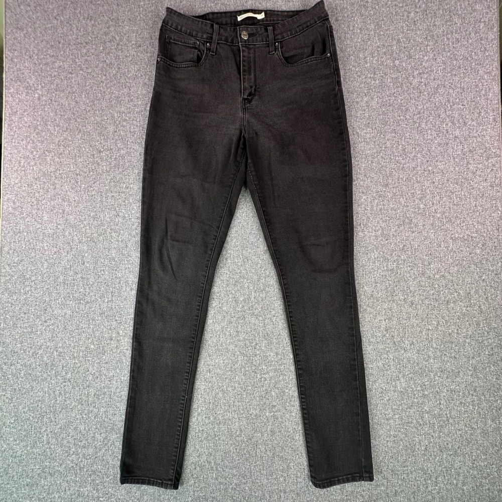 Levi's Jeans Women 31 721 High Rise Skinny Black Attribute